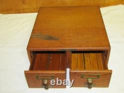 Library Bureau Sole Makers Oak 2 Drawer File Cabinets Oak