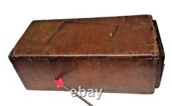 Library Bureau Solemakers Card Catalogue One Draw Wood Brass Vintage READ / SEE