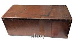Library Bureau Solemakers Card Catalogue One Draw Wood Brass Vintage READ / SEE