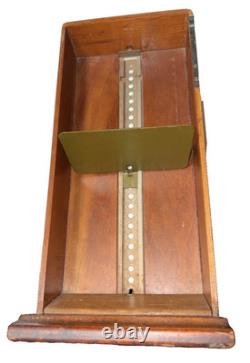 Library Bureau Solemakers Card Catalogue One Draw Wood Brass Vintage READ / SEE