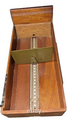 Library Bureau Solemakers Card Catalogue One Draw Wood Brass Vintage READ / SEE