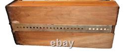Library Bureau Solemakers Card Catalogue One Draw Wood Brass Vintage READ / SEE