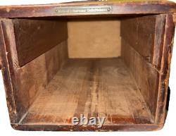 Library Bureau Solemakers Card Catalogue One Draw Wood Brass Vintage READ / SEE