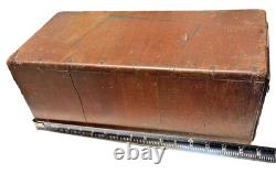 Library Bureau Solemakers Card Catalogue One Draw Wood Brass Vintage READ / SEE