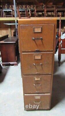 Library Bureau Solemakers Oak File Cabinet Antique