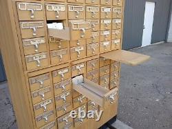 Library Card Catalog Cabinet, Large, 72 Drawers, Maple, Birch, nice one