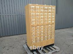 Library Card Catalog Cabinet, Large, 72 Drawers, Maple, Birch, nice one