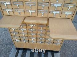 Library Card Catalog Cabinet, Large, 72 Drawers, Maple, Birch, nice one