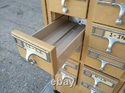 Library Card Catalog Cabinet, Large, 72 Drawers, Maple, Birch, nice one