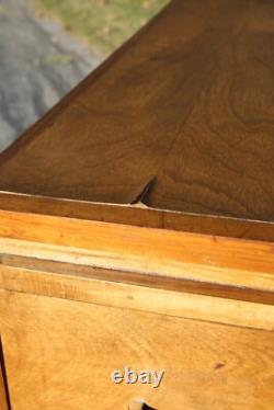 Library card catalog Vintage apothecary file Cabinet antique wood drawer office