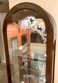 Local Only Vintage PHILIP REINISCH Curio Cabinet 72 x 18 Bright BEAUTIFUL