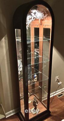 Local Only Vintage PHILIP REINISCH Curio Cabinet 72 x 18 Bright BEAUTIFUL