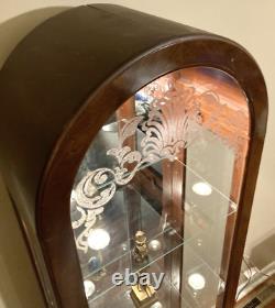 Local Only Vintage PHILIP REINISCH Curio Cabinet 72 x 18 Bright BEAUTIFUL