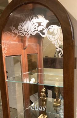 Local Only Vintage PHILIP REINISCH Curio Cabinet 72 x 18 Bright BEAUTIFUL