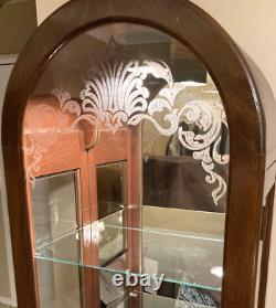 Local Only Vintage PHILIP REINISCH Curio Cabinet 72 x 18 Bright BEAUTIFUL