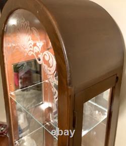 Local Only Vintage PHILIP REINISCH Curio Cabinet 72 x 18 Bright BEAUTIFUL
