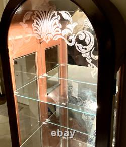 Local Only Vintage PHILIP REINISCH Curio Cabinet 72 x 18 Bright BEAUTIFUL