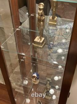 Local Only Vintage PHILIP REINISCH Curio Cabinet 72 x 18 Bright BEAUTIFUL