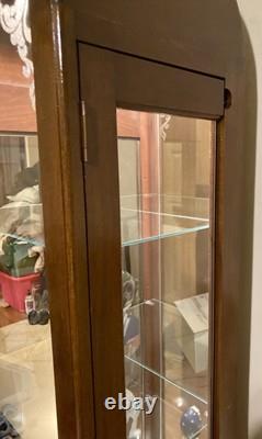 Local Only Vintage PHILIP REINISCH Curio Cabinet 72 x 18 Bright BEAUTIFUL