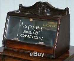 Lovely 1940's Counter Top Asprey London Jewellers Haberdashery Display Case