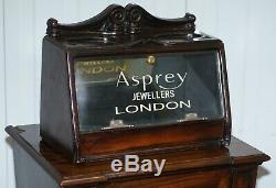 Lovely 1940's Counter Top Asprey London Jewellers Haberdashery Display Case