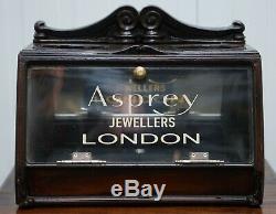 Lovely 1940's Counter Top Asprey London Jewellers Haberdashery Display Case