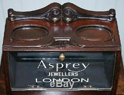 Lovely 1940's Counter Top Asprey London Jewellers Haberdashery Display Case