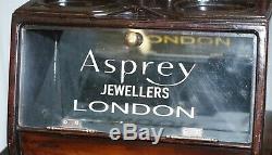 Lovely 1940's Counter Top Asprey London Jewellers Haberdashery Display Case