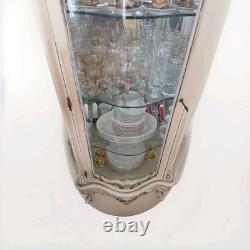 Luxury Vintage Italian Louis XV Rococo Curio display cabinet
