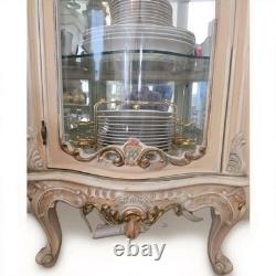 Luxury Vintage Italian Louis XV Rococo Curio display cabinet