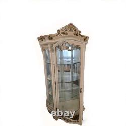 Luxury Vintage Italian Louis XV Rococo Curio display cabinet
