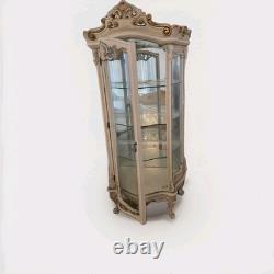 Luxury Vintage Italian Louis XV Rococo Curio display cabinet