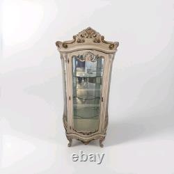 Luxury Vintage Italian Louis XV Rococo Curio display cabinet