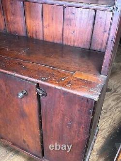 Madison Ny primitive softwood cupboard 1 door 1800s country patina