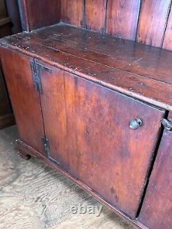 Madison Ny primitive softwood cupboard 1 door 1800s country patina