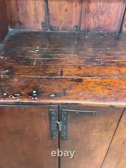 Madison Ny primitive softwood cupboard 1 door 1800s country patina