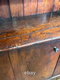 Madison Ny primitive softwood cupboard 1 door 1800s country patina