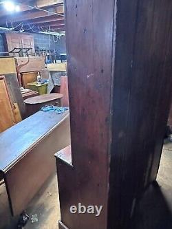 Madison Ny primitive softwood cupboard 1 door 1800s country patina