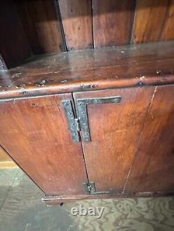 Madison Ny primitive softwood cupboard 1 door 1800s country patina