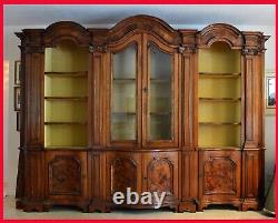 Magnificent Italian Baroque Renaissance Style Cabinet Walnut & Burl