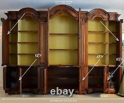 Magnificent Italian Baroque Renaissance Style Cabinet Walnut & Burl