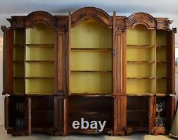 Magnificent Italian Baroque Renaissance Style Cabinet Walnut & Burl