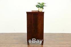 Mahogany 1920 Antique Music Cabinet, Pedestal or Nightstand