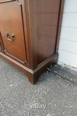 Mahogany 1940s Display Cabinet China Closet Cupboard 9931