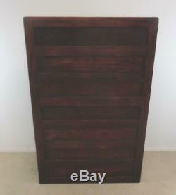 Mahogany American 25 Drawer Dental Cabinet by American Cabinet Company
