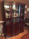 Mahogany Duncan Phyfe Curved Glass Breakfront China Cabinet By Drexel