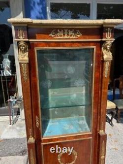 Mahogany French Display Cabinet