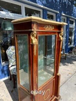 Mahogany French Display Cabinet