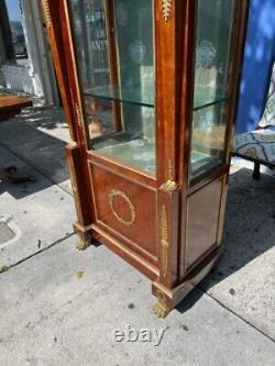 Mahogany French Display Cabinet