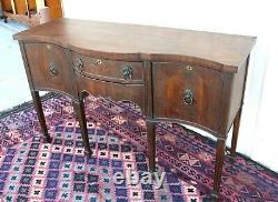 Mahogany Wood Antique Edwardian Sideboard Cabinet / Buffet Bar
